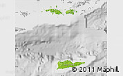 Physical Map of Virgin Islands, lighten, desaturated