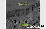 Satellite Map of Virgin Islands, darken, desaturated