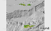 Satellite Map of Virgin Islands, lighten, desaturated