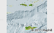 Satellite Map of Virgin Islands, lighten