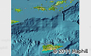 Satellite Map of Virgin Islands, physical outside, satellite sea