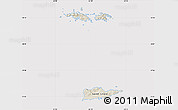 Shaded Relief Map of Virgin Islands, cropped outside