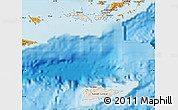 Shaded Relief Map of Virgin Islands, political shades outside, shaded relief sea