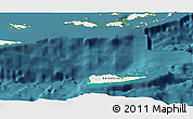 Flag Panoramic Map of Virgin Islands, single color outside, satellite sea