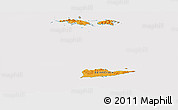 Political Panoramic Map of Virgin Islands, cropped outside
