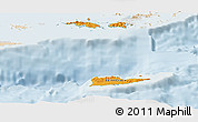 Political Panoramic Map of Virgin Islands, lighten