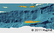 Political Panoramic Map of Virgin Islands, single color outside, satellite sea