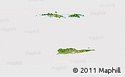 Satellite Panoramic Map of Virgin Islands, cropped outside