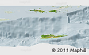 Satellite Panoramic Map of Virgin Islands, lighten