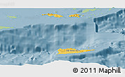 Savanna Style Panoramic Map of Virgin Islands, single color outside