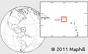 Blank Location Map of Saint John, highlighted country