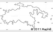 Blank Simple Map of Saint John, cropped outside