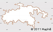 Classic Style Simple Map of Saint John, cropped outside