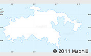 Gray Simple Map of Saint John, single color outside