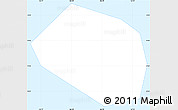 Classic Style Simple Map of Wake Island, single color outside