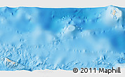Shaded Relief 3D Map of Wallis and Futuna, single color outside