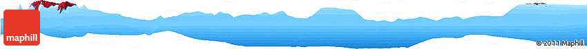 Flag Horizon Map of Wallis and Futuna, single color outside, bathymetry sea, flag centered