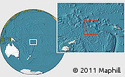 Satellite Location Map of Wallis and Futuna, highlighted continent