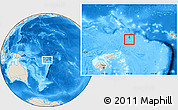 Shaded Relief Location Map of Singave