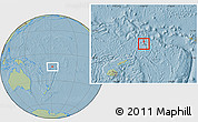 Savanna Style Location Map of Sigave, hill shading