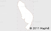 Classic Style Simple Map of Sigave, cropped outside