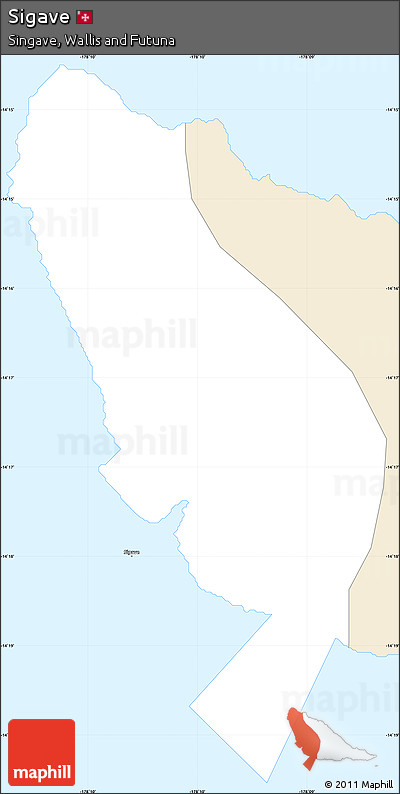 Classic Style Simple Map of Sigave
