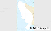 Classic Style Simple Map of Sigave, single color outside