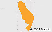 Political Simple Map of Sigave, cropped outside