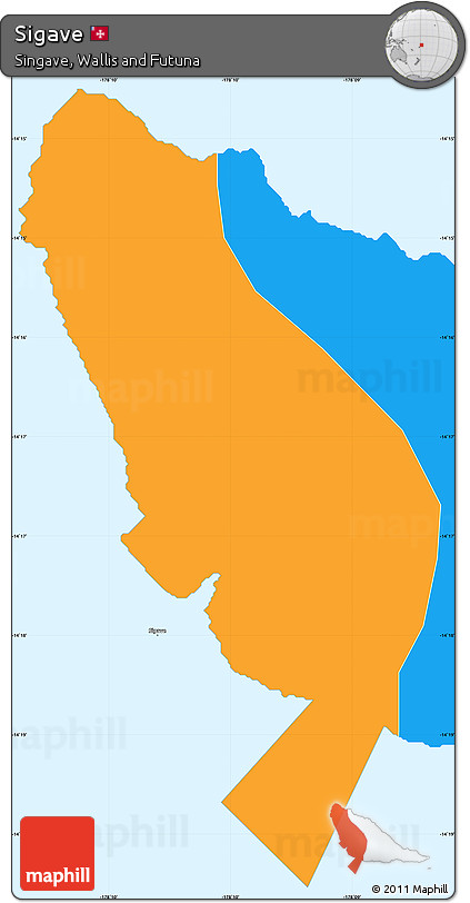 Political Simple Map of Sigave