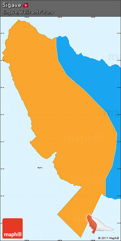 Political Simple Map of Sigave