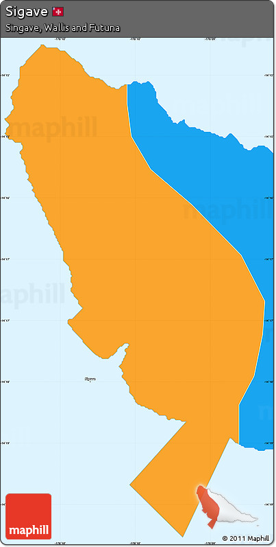 Political Simple Map of Sigave
