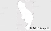 Silver Style Simple Map of Sigave, cropped outside