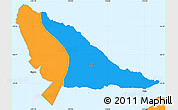 Political Simple Map of Singave
