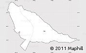 Silver Style Simple Map of Singave, cropped outside