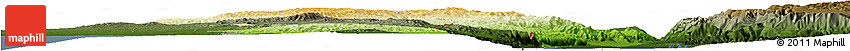 Physical Horizon Map of West Bank, darken
