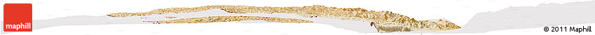 Satellite Horizon Map of West Bank, cropped outside