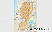 Satellite Map of West Bank, shaded relief outside