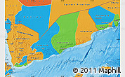 Political Map of Former South Yemen