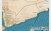 Satellite Map of Former South Yemen