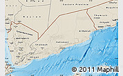 Shaded Relief Map of Former South Yemen