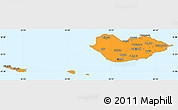 Political Simple Map of Socotra, single color outside