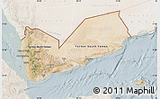 Satellite Map of Yemen, lighten