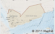 Shaded Relief Map of Yemen, lighten