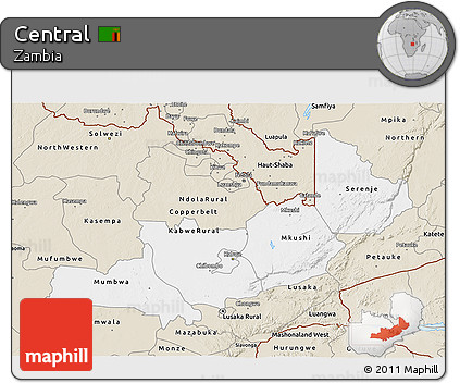 Classic Style 3D Map of Central