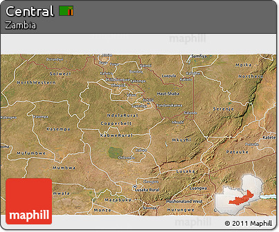 Satellite 3D Map of Central