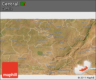 Satellite 3D Map of Central