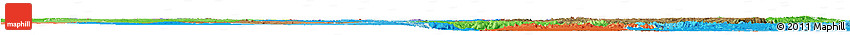 Satellite Horizon Map of Central, political shades outside