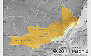 Physical Map of Central, desaturated