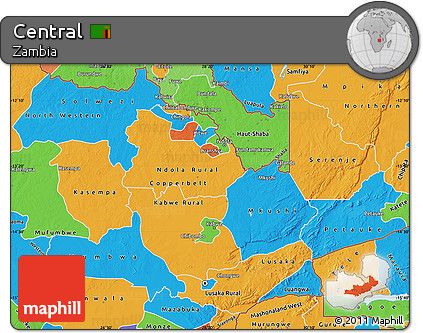 Political Map of Central