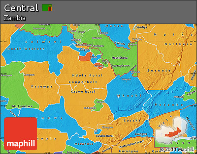 Political Map of Central